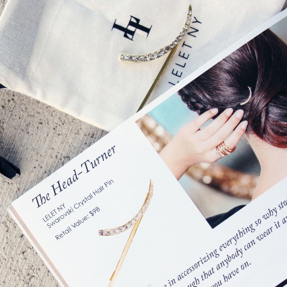 LELET NY Swarovski Crystal Hair Pin
