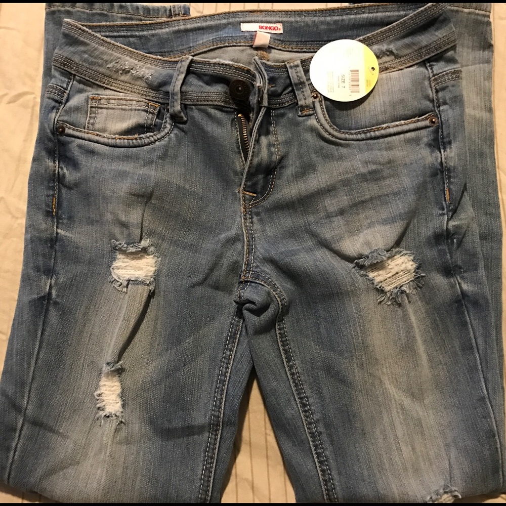 New pair of jeans with tags