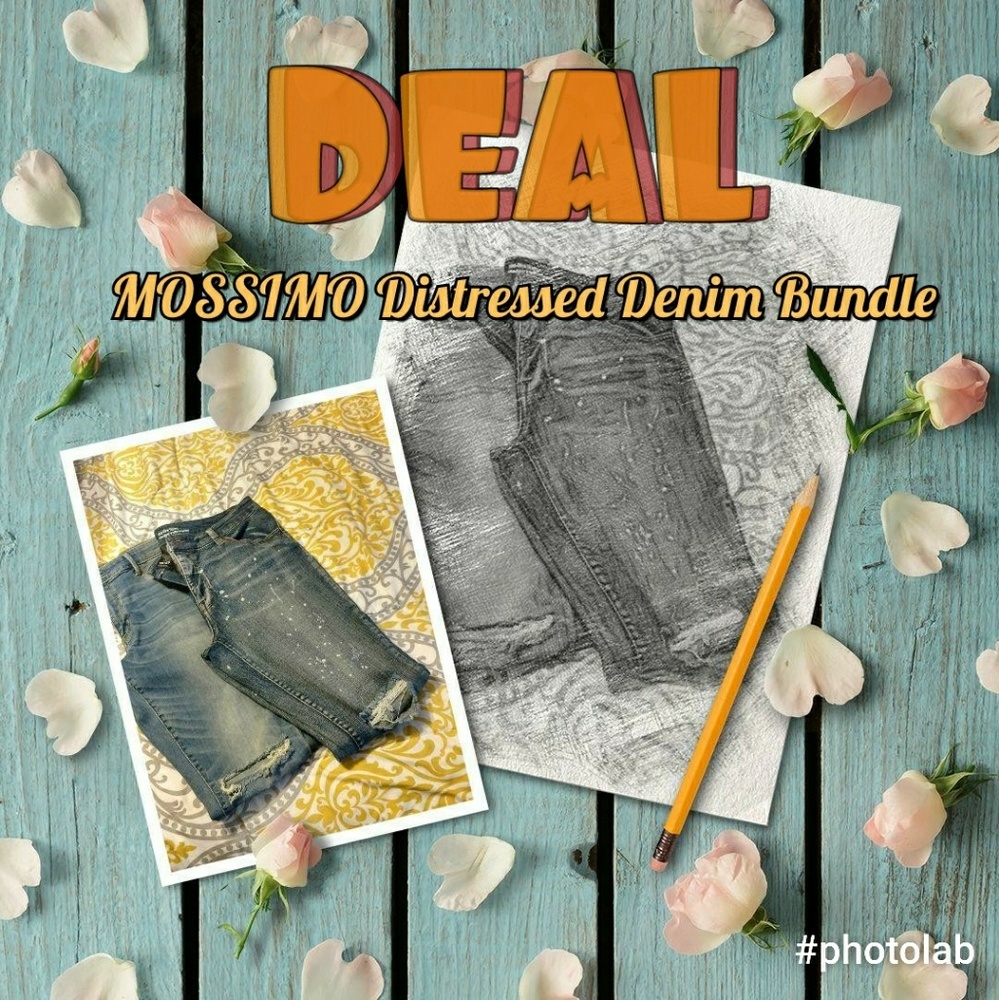 Gently used Distressed MOSSIMO Jeans Size 16