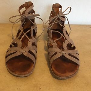 Gentle Souls Leather Gladiator Sandals