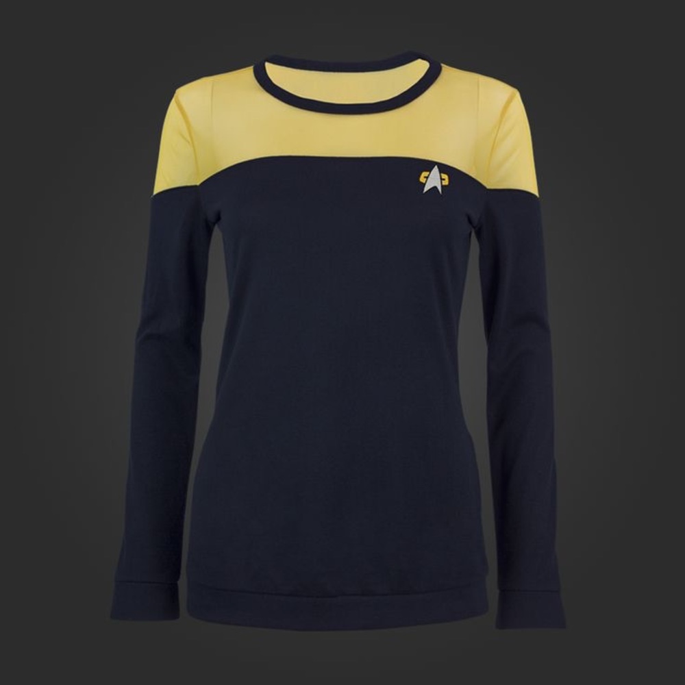 Sheer Gold Star Trek Sweater from welovefine