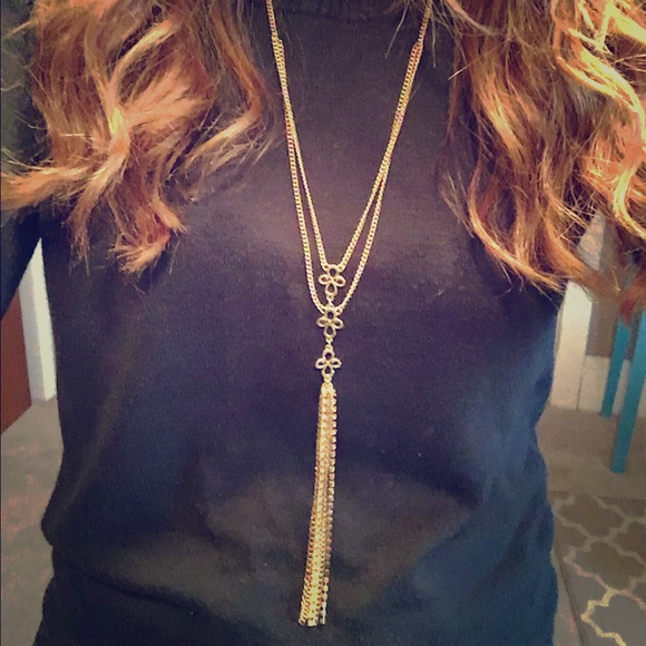 Jessica Simpson Jewelry - Jessica Simpson Goldtone Necklace