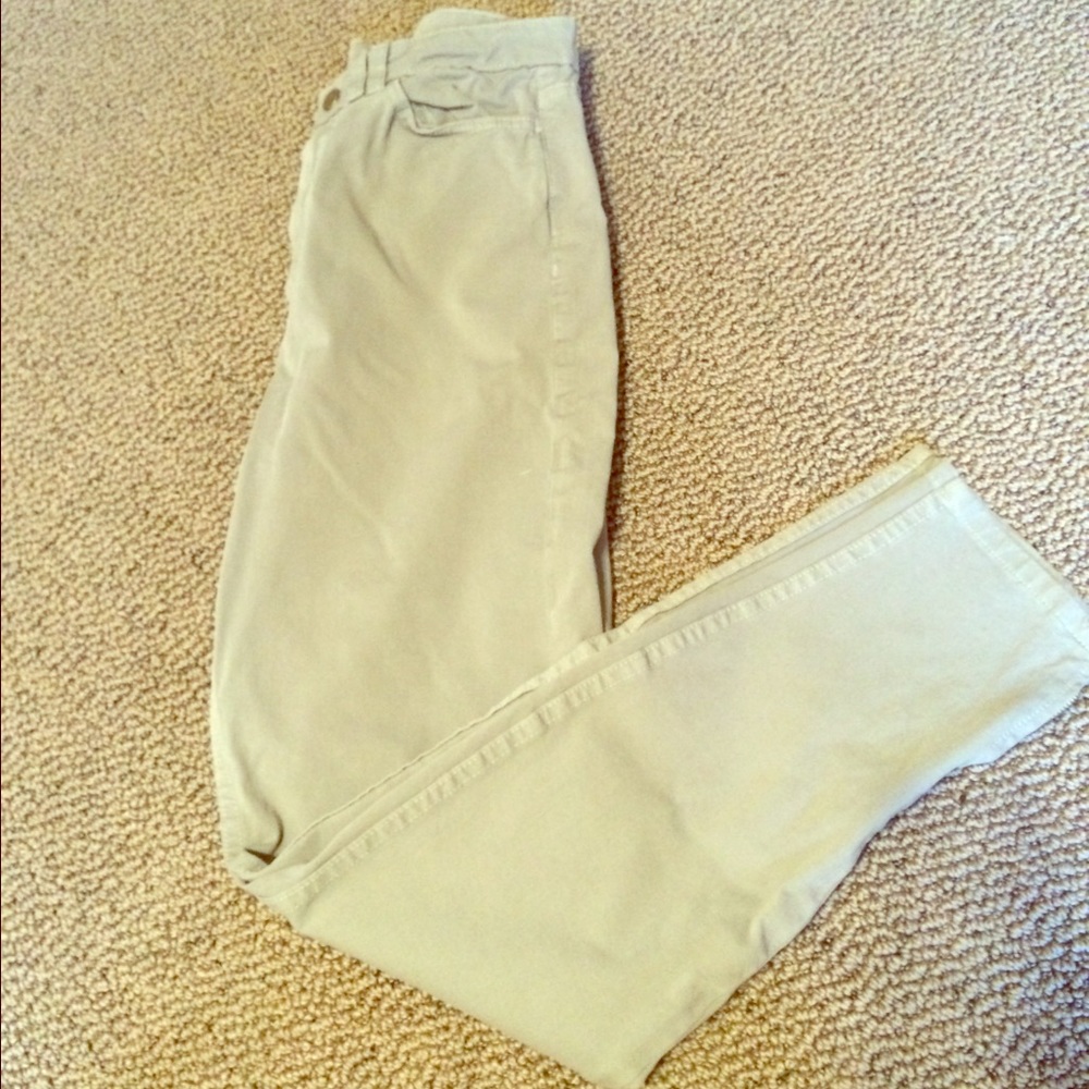 American Apparel high-waisted, ankle zip pants
