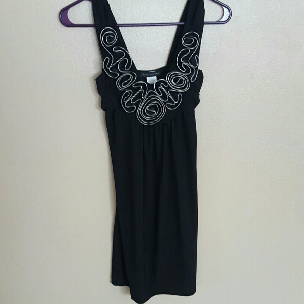 Black and zipper dress
