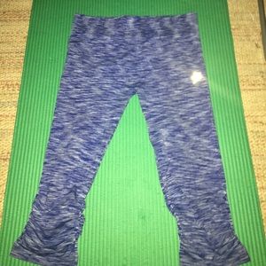 Heather blue capris leggings! Only WORN ONCE