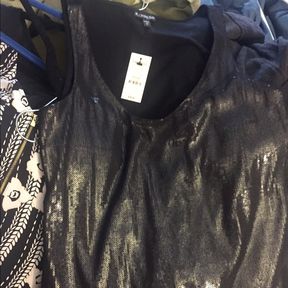 NWT black EXPRESS top