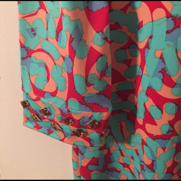 Multicolored Shift Dress by TRACY NEGOSHIAN - Picture 2 of 4