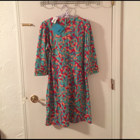 Multicolored Shift Dress by TRACY NEGOSHIAN - Picture 4 of 4