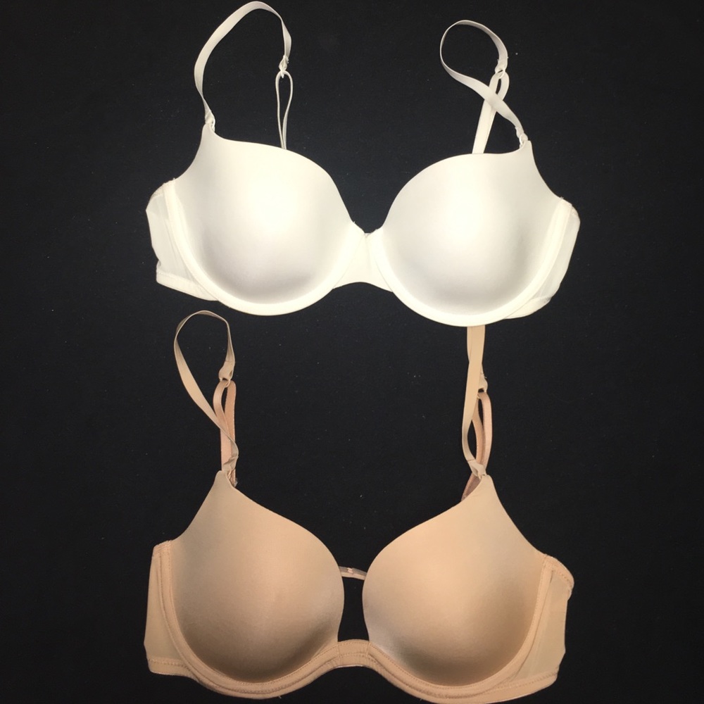 Gap Body Bra Lot (2) low cut Demi & balconet