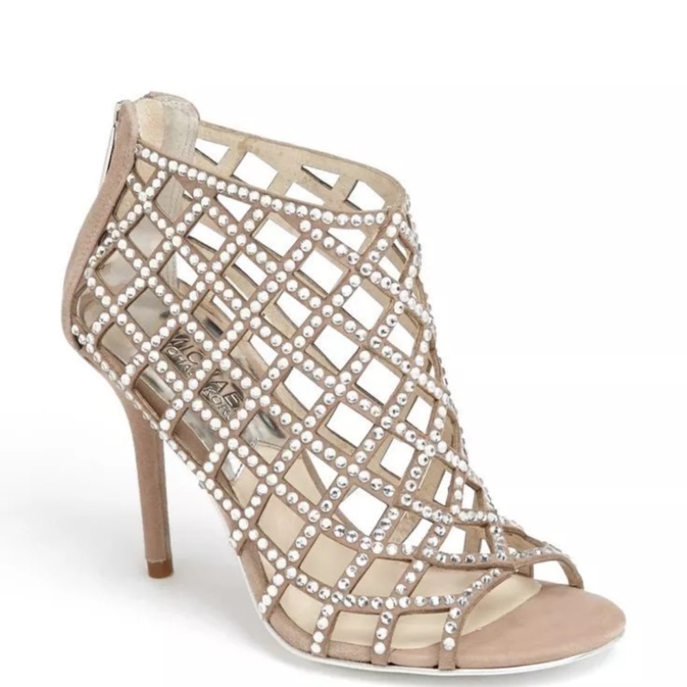 Michael Kors Yvonne Bootie Open Toe Shoe 8.5M