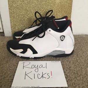 Air Jordan 14 "Black Toes", size 5.5Y
