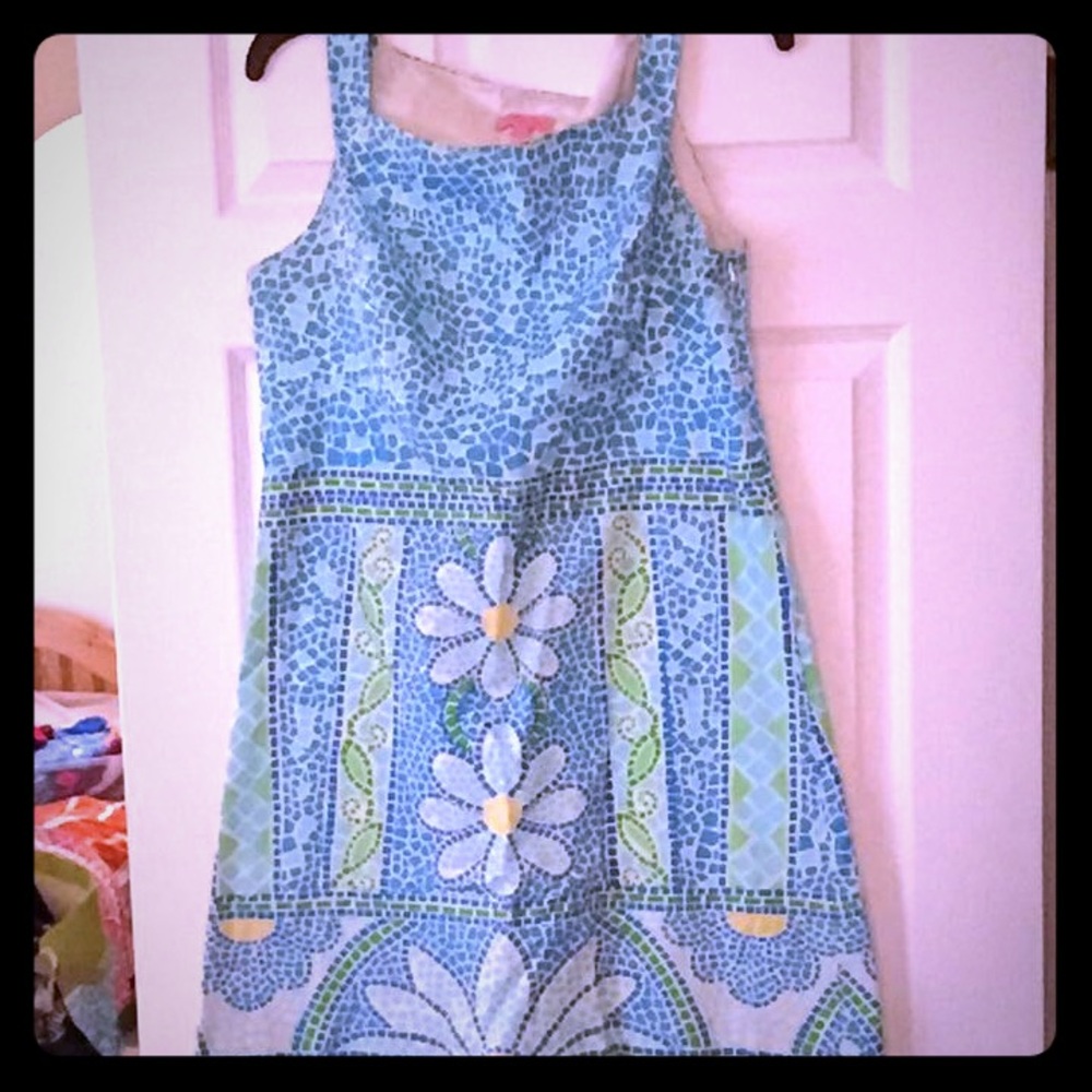 Lily printed daisy dress