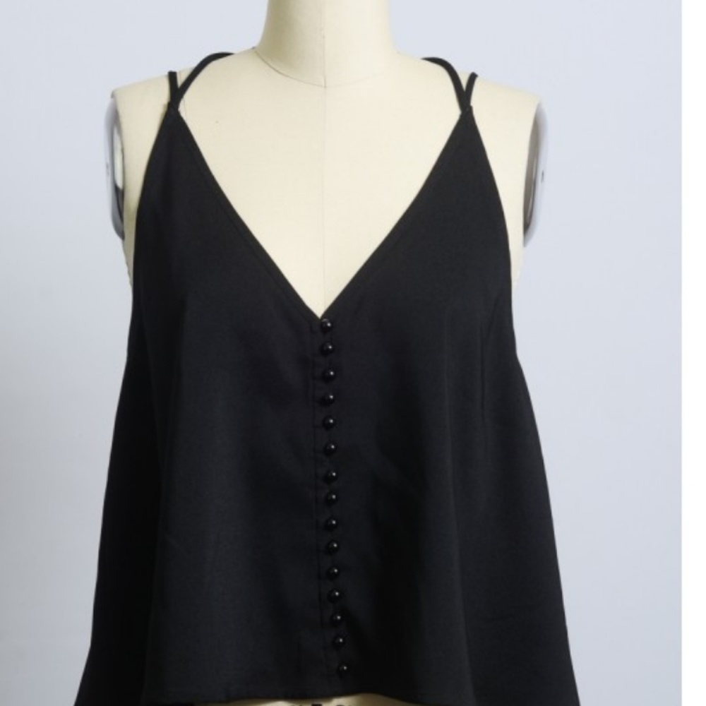 Plunge Top with Open Back - Picture 4 of 7