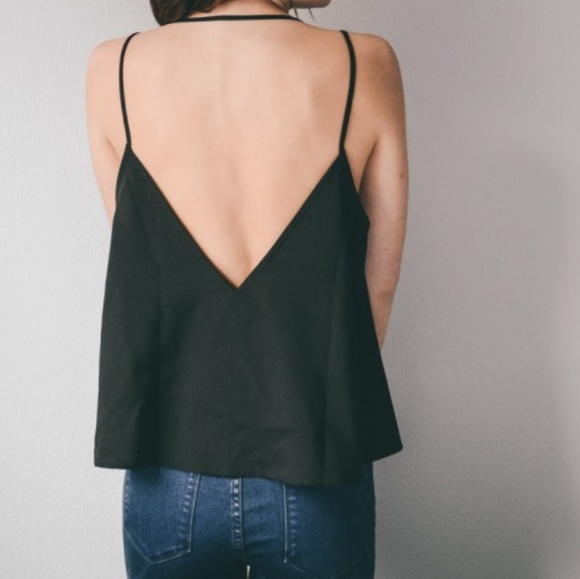 Plunge Top with Open Back - Picture 3 of 7