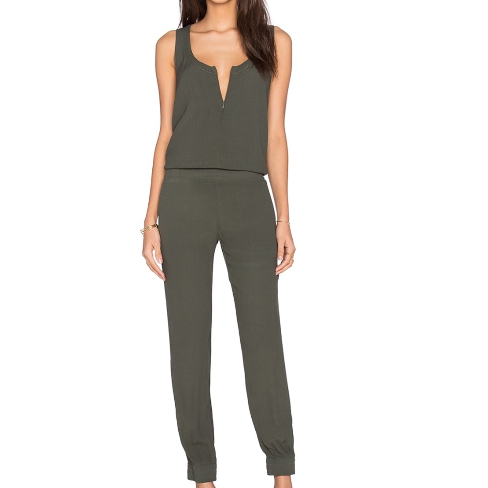 Monrow camp green jumpsuit