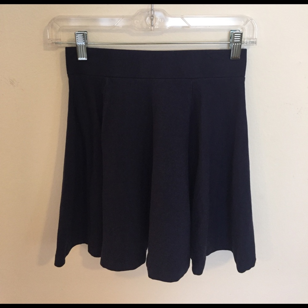 H&M navy cotton skirt