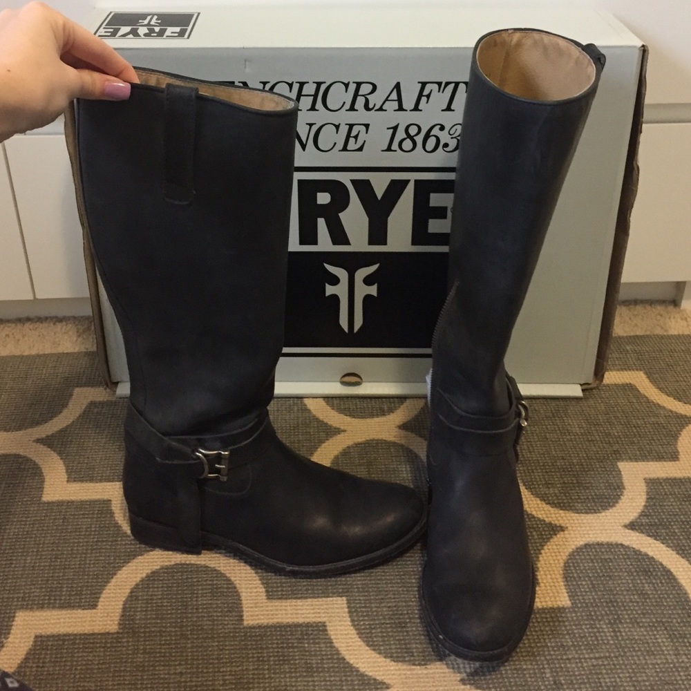 (Frye boots) with the washed out look