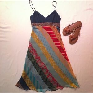 🌸 100% Silk BCBG Chiffon Dress NWT