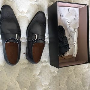 Donald j pliner:ismael hand-painted monk strap