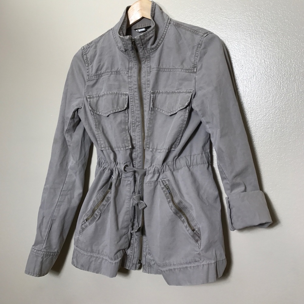 J Crew Field Jacket, Canvas, Military