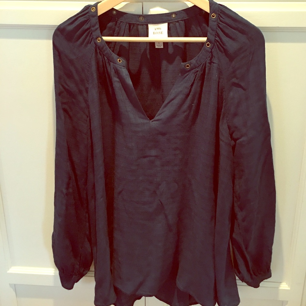 Dark teal hi lo top