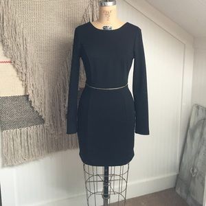 Long sleeve black dress