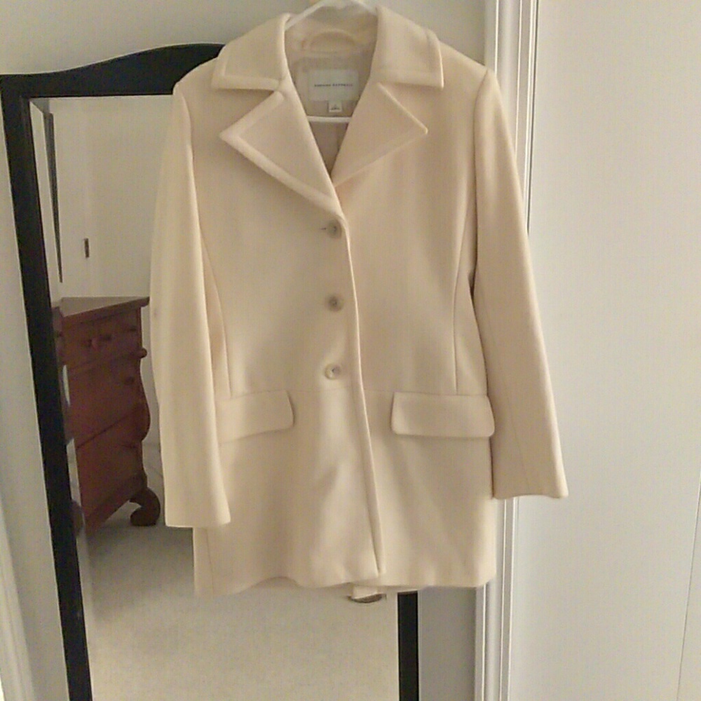 Banana Republic cream colored wool coat
