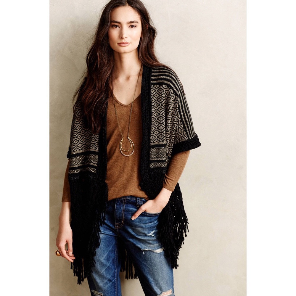 Anthropologie crochet cardigan