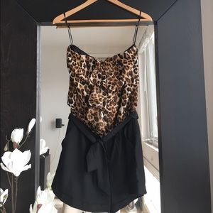 Leopard Print Romper