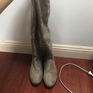 Brand new suede over the knee boots