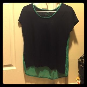 t-shirt with sheer back
