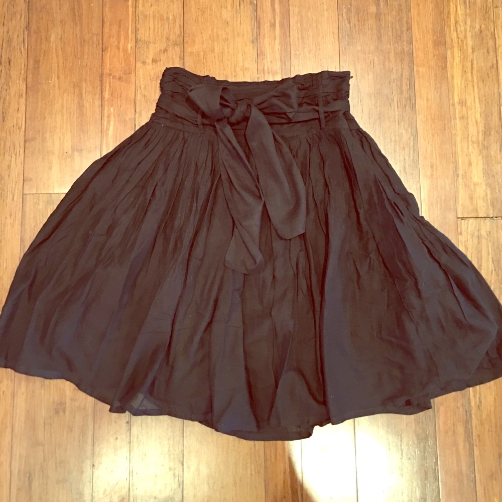 Beautiful black linen skirt