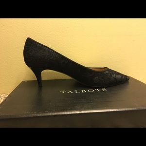 Talbots's Black Lace Pump Size 6M