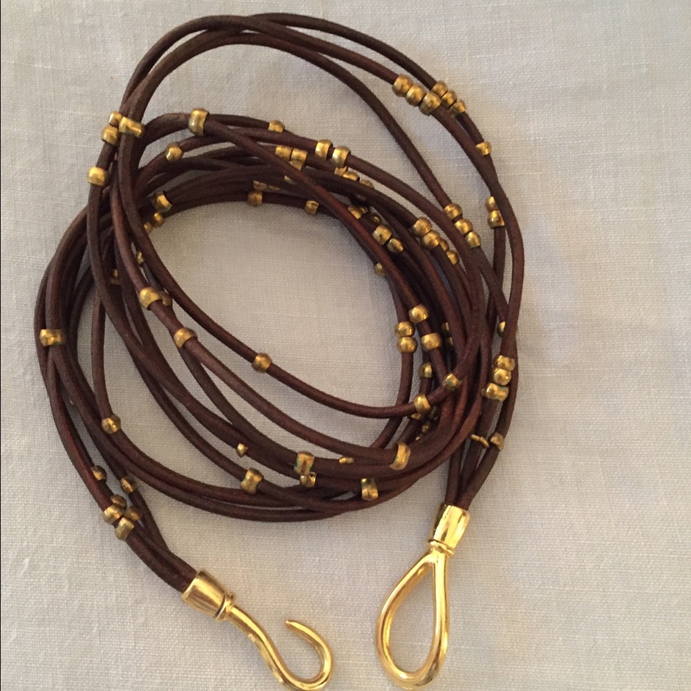 Leather wrap bracelet