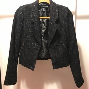 Forever 21 Shimmery Black Blazer