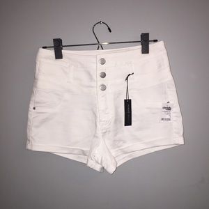 Charlotte Russe white high waist shortie