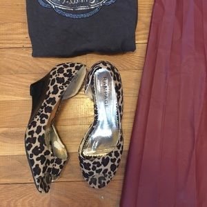 Rampage Peep Toe Wedge