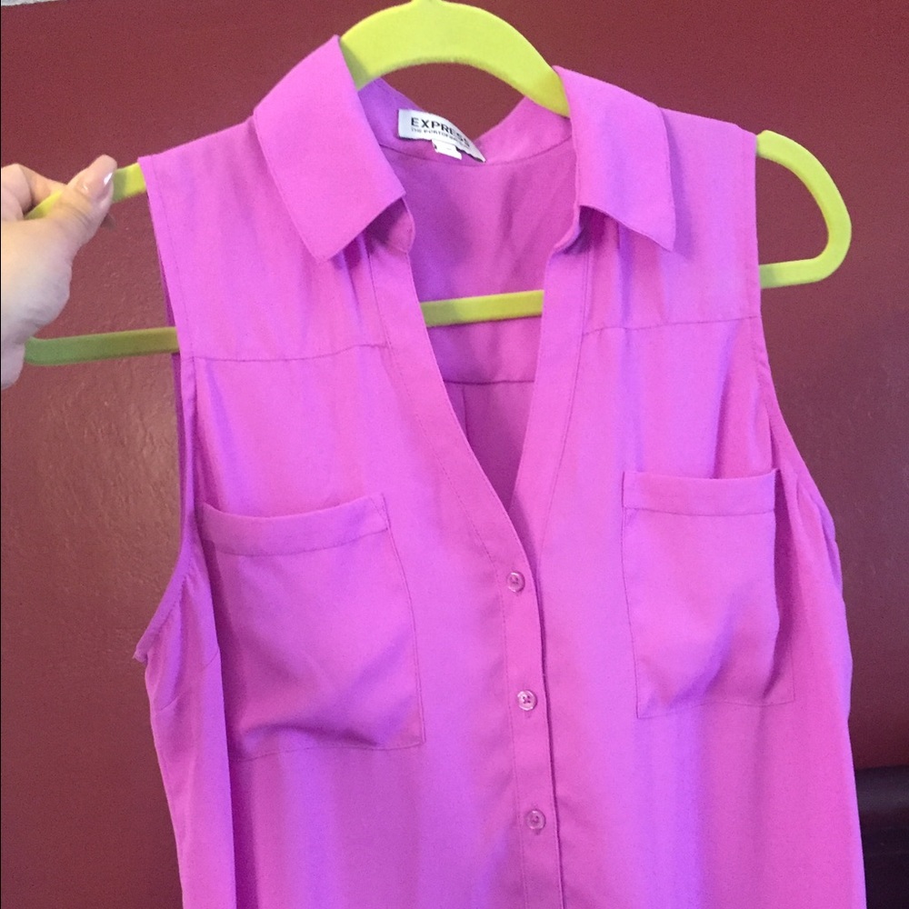 EXPRESS magenta portofino tank
