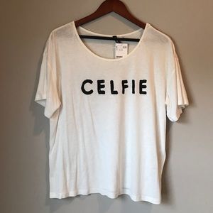 Blogger "celfie" shirt