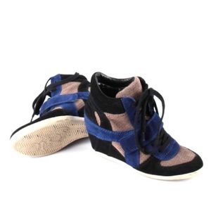 Limited Ash Shoes Blue Black Gray Suede Limited Ash Shoes Blue Black Gray Suede