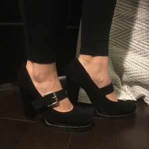 BCBGeneration Chunky Suede Mary Janes