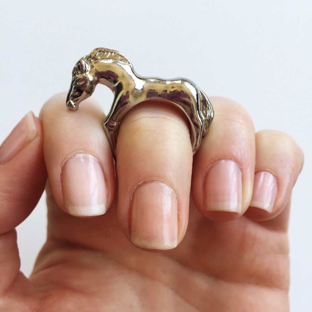 Silver Mustang Ring size 6.5
