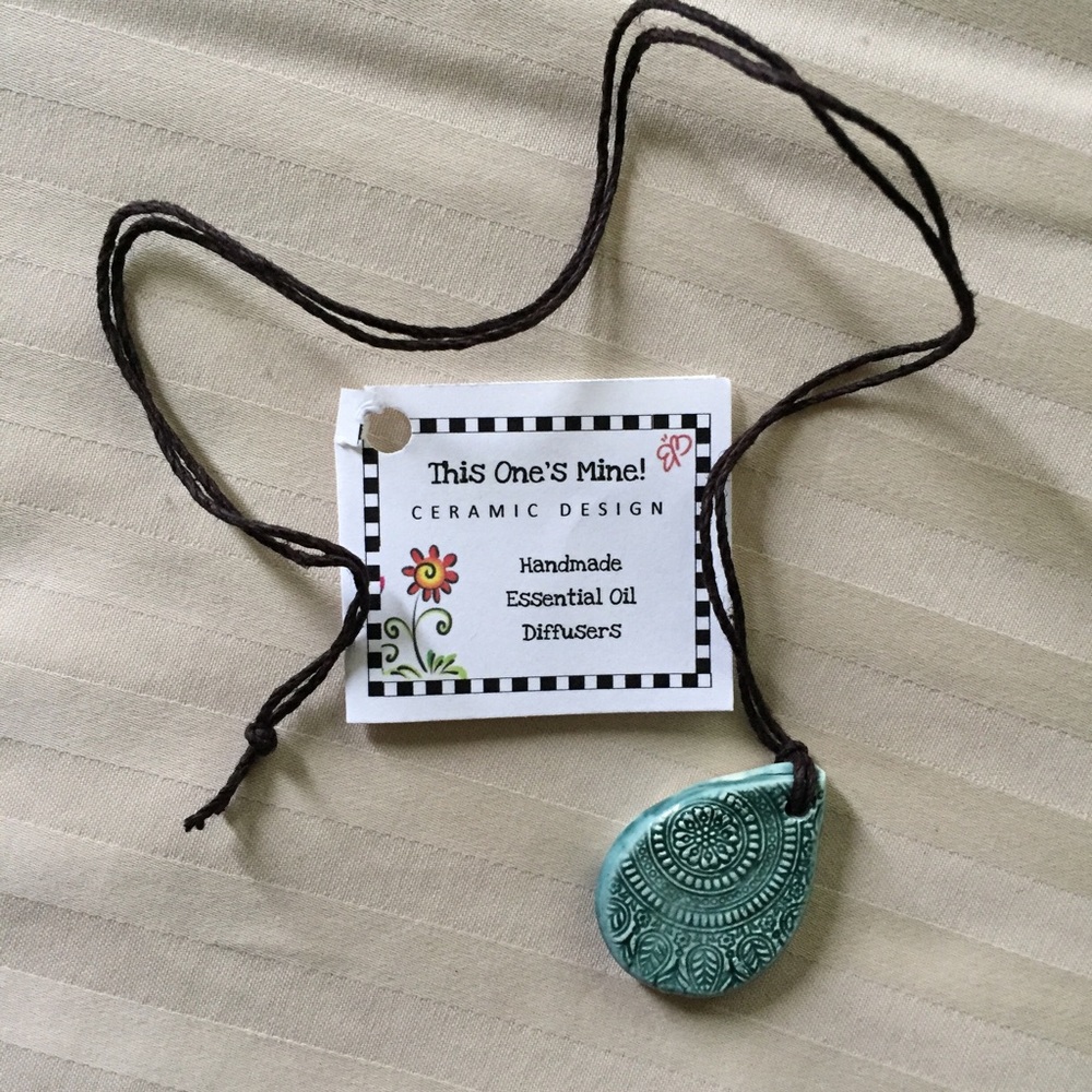 Essential oil diffuser necklace