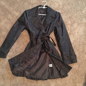 Animal print rain coat