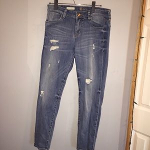 KUT destroyed denim skinny jeans