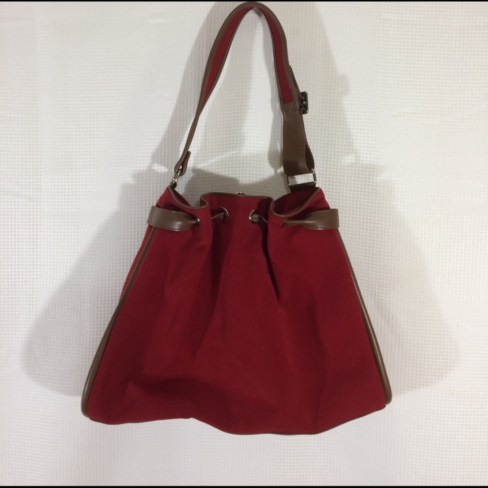 Soft red and brown purse