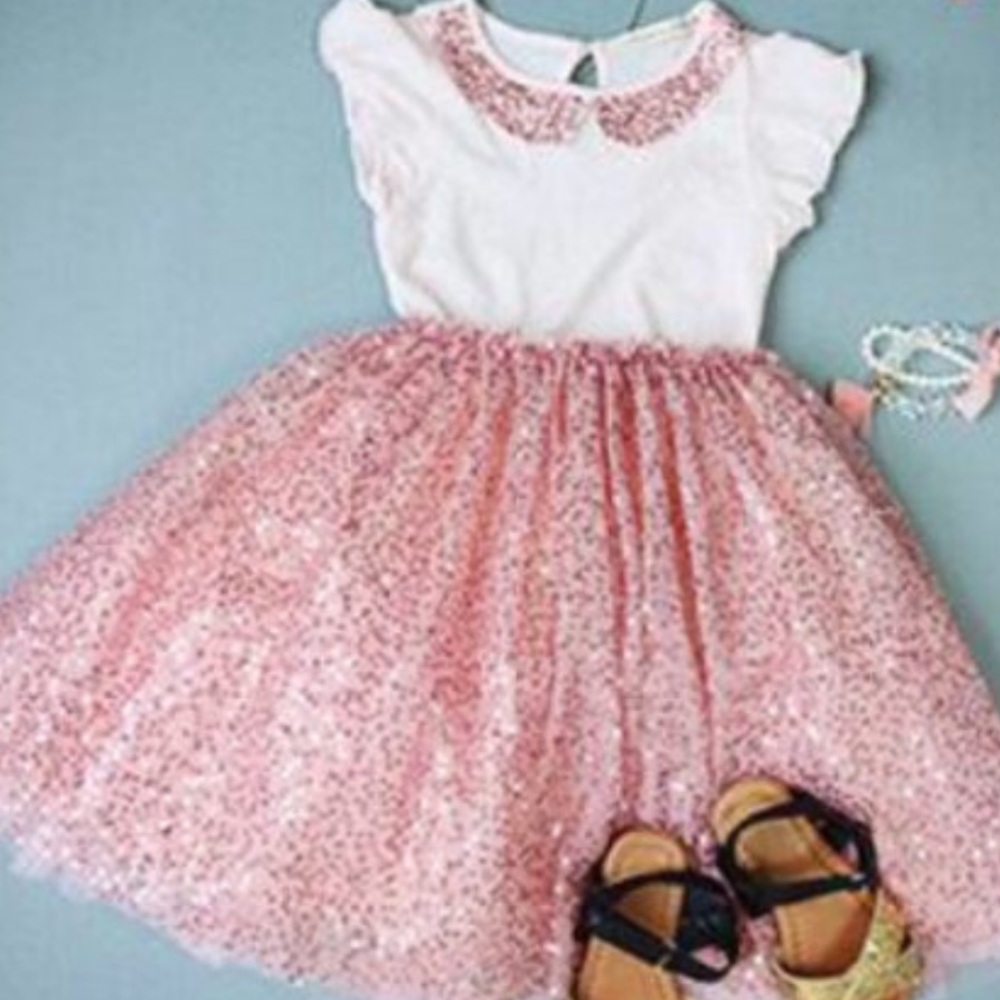 Toddler sequins gown,toddler girl dress,girl dress