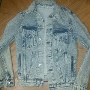 Over size Light Wash Denim Jacket