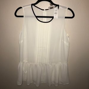 Loft business peplum like top