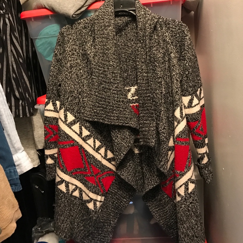 Multicolor thick cardigan